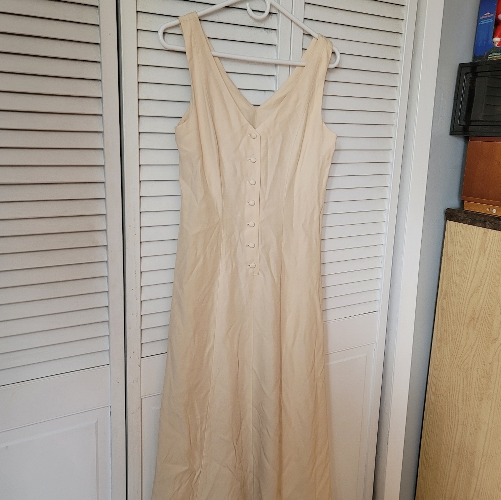 1990s Vintage Sleeveless Dress, Size 4 - Picture 3 of 9